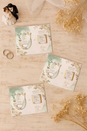 Söz Nişan Kına Nikah Düğün Hatırası Çikolatalı Lale Açacak Magnet