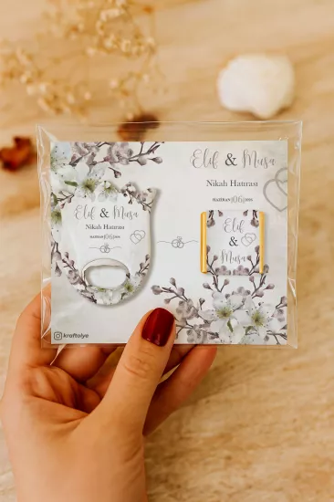 Söz Nişan Kına Nikah Düğün Hatırası Çikolatalı Lale Açacak Magnet