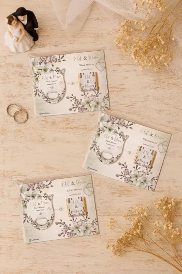 Söz Nişan Kına Nikah Düğün Hatırası Çikolatalı Lale Açacak Magnet