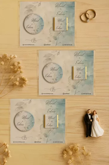 Söz Nişan Kına Nikah Düğün Hatırası Çikolatalı Metal Açacak Magnet