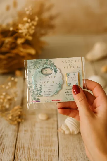 Çikolatalı Papatya Bardak Altlığı Açacak Magnet – Söz, Nişan, Kına, Nikah, Düğün Hediyesi