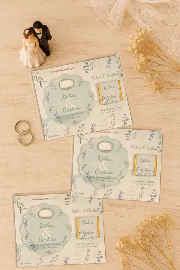 Çikolatalı Papatya Bardak Altlığı Açacak Magnet – Söz, Nişan, Kına, Nikah, Düğün Hediyesi