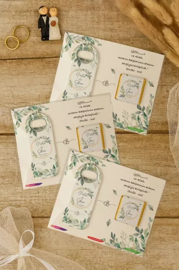 Çikolatalı Uzun Açacak Magnet – Söz, Nişan, Kına, Nikah, Düğün Hediyelikleri