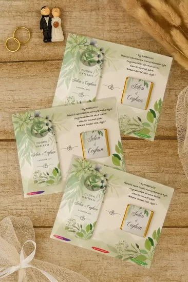 Çikolatalı Uzun Açacak Magnet – Söz, Nişan, Kına, Nikah, Düğün Hediyelikleri