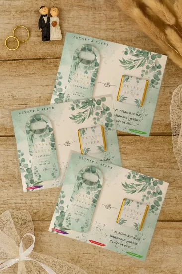 Çikolatalı Uzun Açacak Magnet – Söz, Nişan, Kına, Nikah, Düğün Hediyelikleri