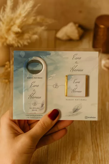 Çikolatalı Uzun Açacak Magnet – Söz, Nişan, Kına, Nikah, Düğün Hediyelikleri