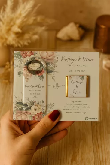 Çikolatalı Uzun Açacak Magnet – Söz, Nişan, Kına, Nikah, Düğün Hediyelikleri