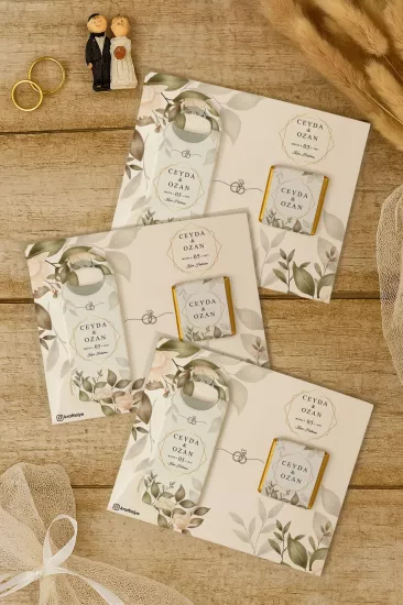 Çikolatalı Uzun Açacak Magnet – Söz, Nişan, Kına, Nikah, Düğün Hediyelikleri