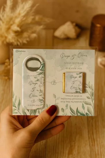 Çikolatalı Uzun Açacak Magnet – Söz, Nişan, Kına, Nikah, Düğün Hediyelikleri