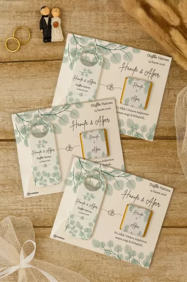 Çikolatalı Uzun Açacak Magnet – Söz, Nişan, Kına, Nikah, Düğün Hediyelikleri