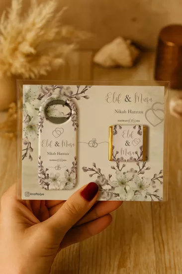 Çikolatalı Uzun Açacak Magnet – Söz, Nişan, Kına, Nikah, Düğün Hediyelikleri