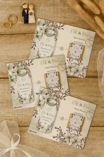 Çikolatalı Uzun Açacak Magnet – Söz, Nişan, Kına, Nikah, Düğün Hediyelikleri