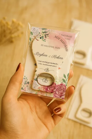 Kartlı Balon Açacak Magnet – Söz, Nişan, Kına, Nikah, Düğün Hediyesi