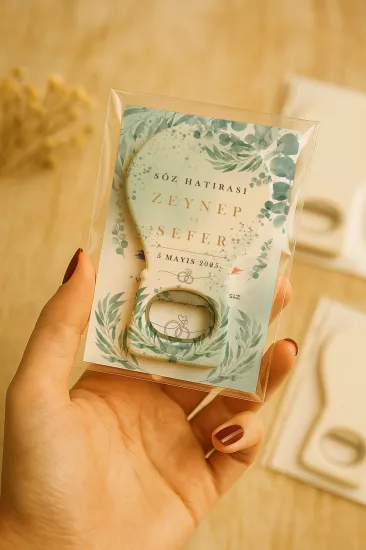 Kartlı Balon Açacak Magnet – Söz, Nişan, Kına, Nikah, Düğün Hediyesi