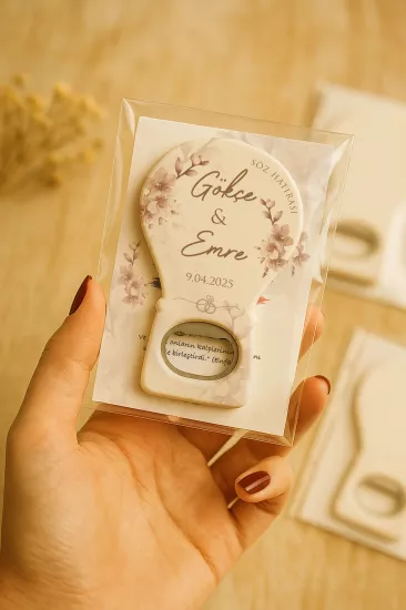 Kartlı Balon Açacak Magnet – Söz, Nişan, Kına, Nikah, Düğün Hediyesi