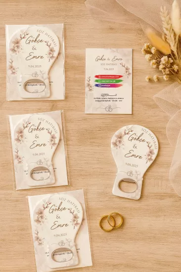 Kartlı Balon Açacak Magnet – Söz, Nişan, Kına, Nikah, Düğün Hediyesi