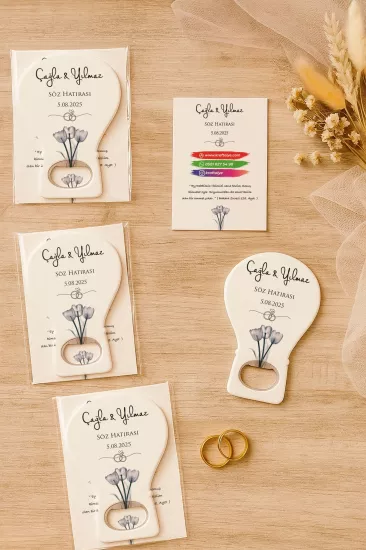 Kartlı Balon Açacak Magnet – Söz, Nişan, Kına, Nikah, Düğün Hediyesi