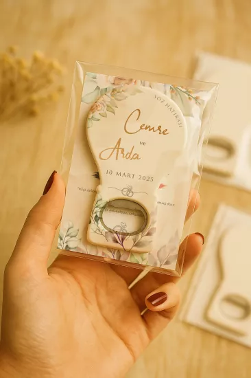 Kartlı Balon Açacak Magnet – Söz, Nişan, Kına, Nikah, Düğün Hediyesi