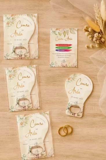 Kartlı Balon Açacak Magnet – Söz, Nişan, Kına, Nikah, Düğün Hediyesi