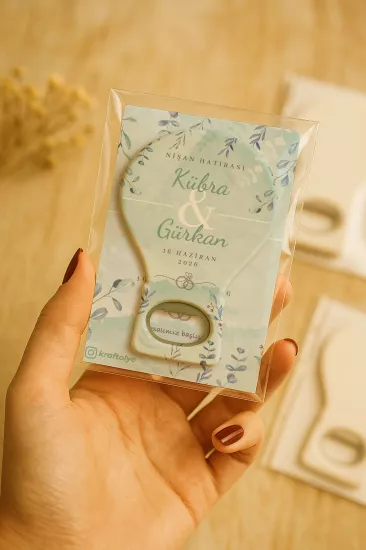 Kartlı Balon Açacak Magnet – Söz, Nişan, Kına, Nikah, Düğün Hediyesi