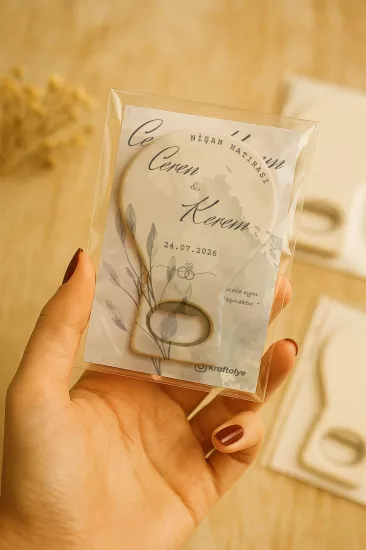 Kartlı Balon Açacak Magnet – Söz, Nişan, Kına, Nikah, Düğün Hediyesi