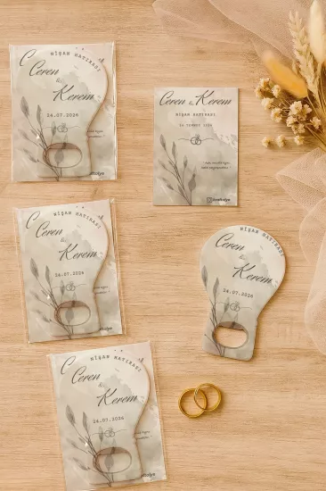 Kartlı Balon Açacak Magnet – Söz, Nişan, Kına, Nikah, Düğün Hediyesi