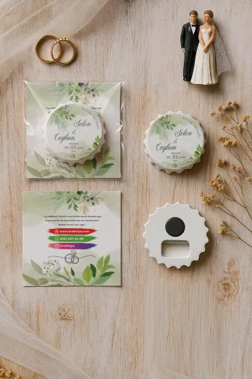 Söz Nişan Kına Nikah Düğün Hatırası – Jelatin Kartlı Kapak Açacak Magnet