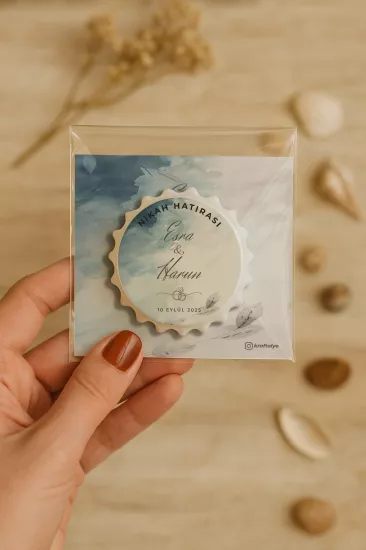 Söz Nişan Kına Nikah Düğün Hatırası – Jelatin Kartlı Kapak Açacak Magnet