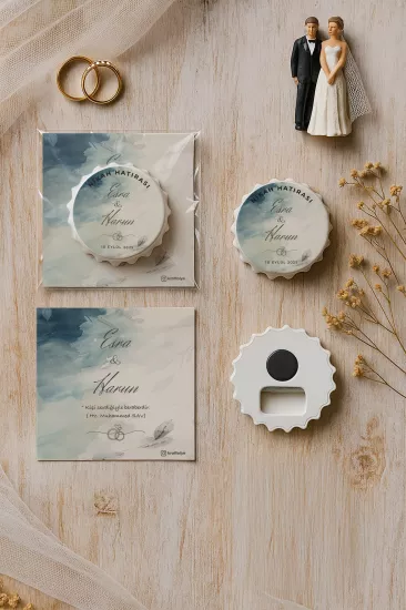 Söz Nişan Kına Nikah Düğün Hatırası – Jelatin Kartlı Kapak Açacak Magnet