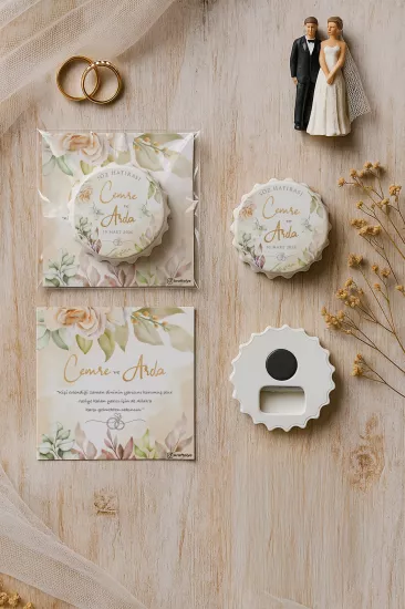 Söz Nişan Kına Nikah Düğün Hatırası – Jelatin Kartlı Kapak Açacak Magnet