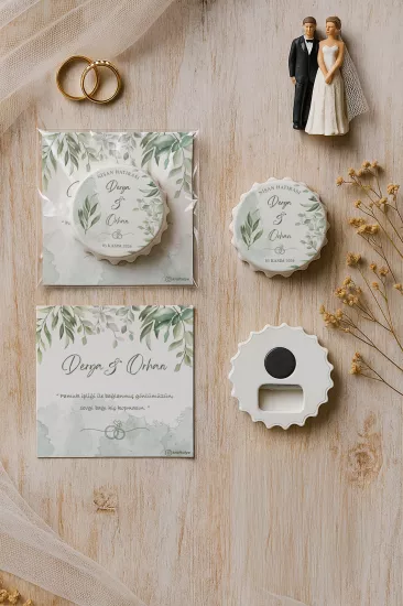 Söz Nişan Kına Nikah Düğün Hatırası – Jelatin Kartlı Kapak Açacak Magnet