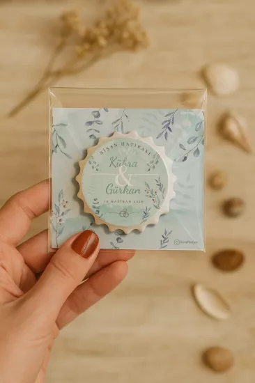 Söz Nişan Kına Nikah Düğün Hatırası – Jelatin Kartlı Kapak Açacak Magnet