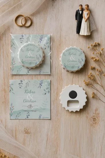 Söz Nişan Kına Nikah Düğün Hatırası – Jelatin Kartlı Kapak Açacak Magnet