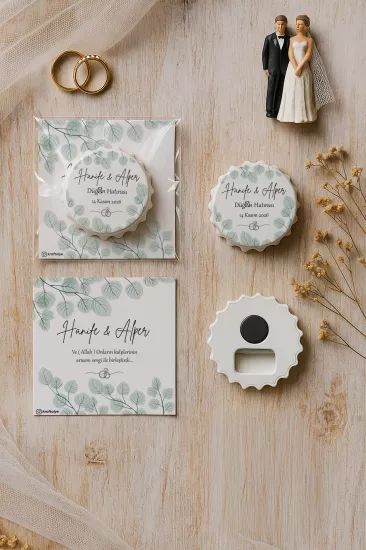 Söz Nişan Kına Nikah Düğün Hatırası – Jelatin Kartlı Kapak Açacak Magnet