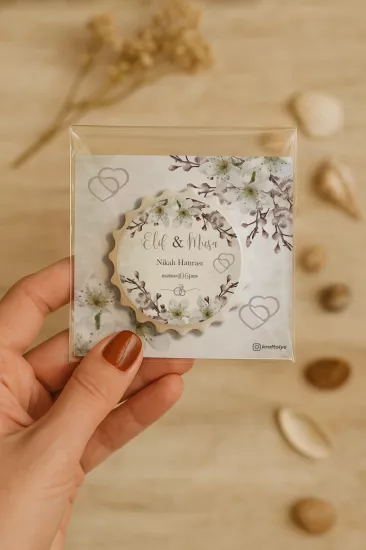 Söz Nişan Kına Nikah Düğün Hatırası – Jelatin Kartlı Kapak Açacak Magnet