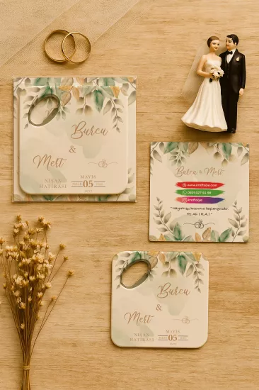 Kartlı Kare Açacak Magnet – Söz, Nişan, Kına, Nikah, Düğün Hediyesi