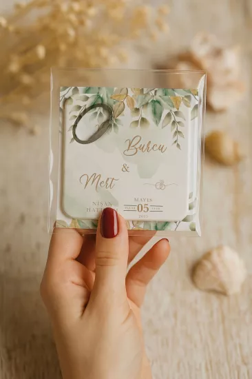 Kartlı Kare Açacak Magnet – Söz, Nişan, Kına, Nikah, Düğün Hediyesi