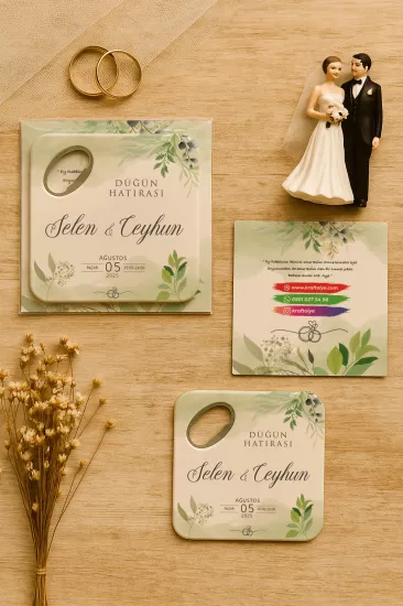 Kartlı Kare Açacak Magnet – Söz, Nişan, Kına, Nikah, Düğün Hediyesi