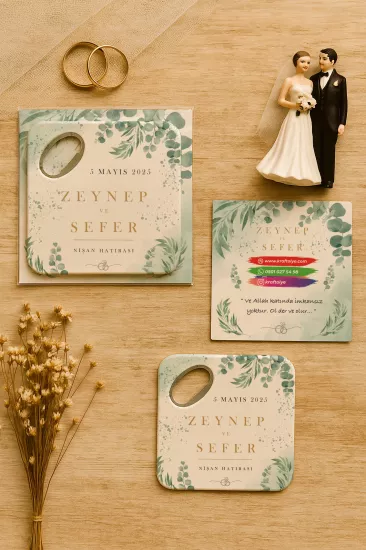 Kartlı Kare Açacak Magnet – Söz, Nişan, Kına, Nikah, Düğün Hediyesi