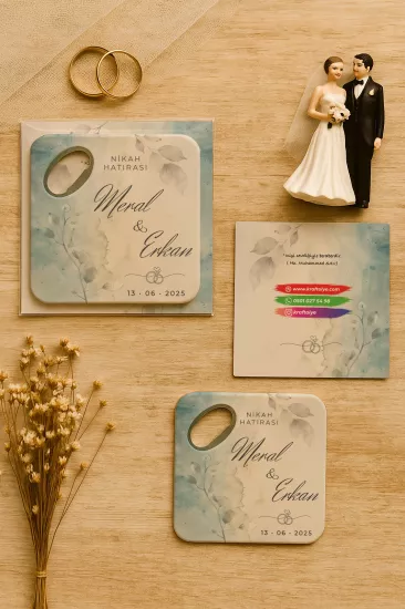 Kartlı Kare Açacak Magnet – Söz, Nişan, Kına, Nikah, Düğün Hediyesi