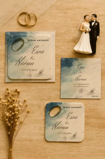 Kartlı Kare Açacak Magnet – Söz, Nişan, Kına, Nikah, Düğün Hediyesi