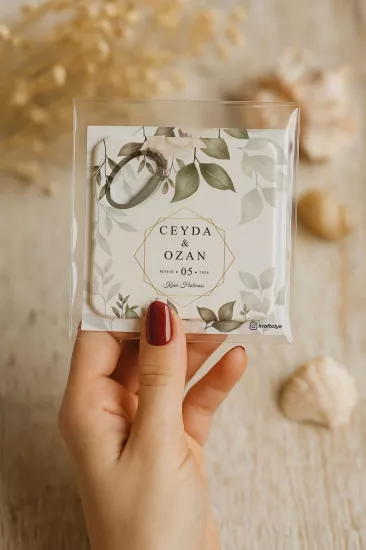 Kartlı Kare Açacak Magnet – Söz, Nişan, Kına, Nikah, Düğün Hediyesi