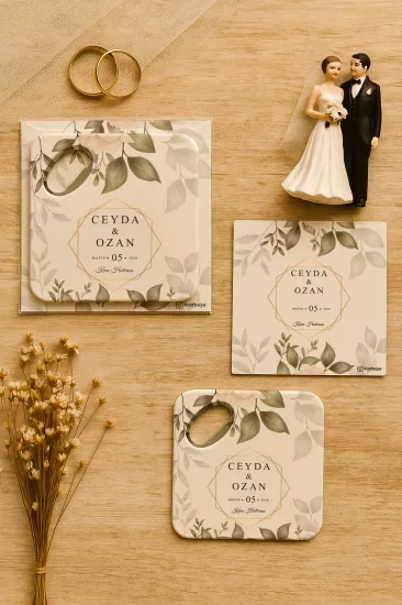 Kartlı Kare Açacak Magnet – Söz, Nişan, Kına, Nikah, Düğün Hediyesi