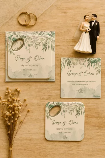 Kartlı Kare Açacak Magnet – Söz, Nişan, Kına, Nikah, Düğün Hediyesi
