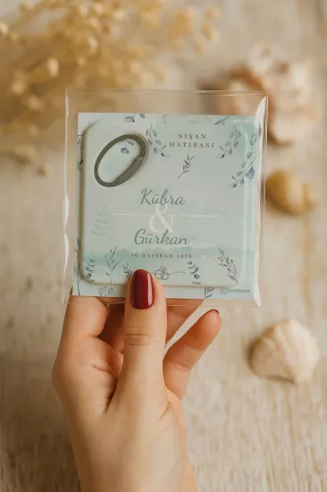 Kartlı Kare Açacak Magnet – Söz, Nişan, Kına, Nikah, Düğün Hediyesi