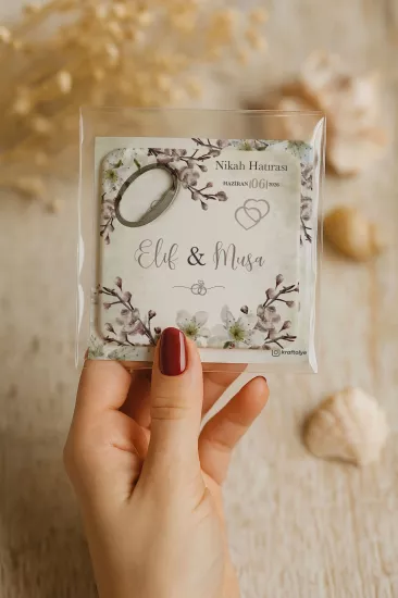 Kartlı Kare Açacak Magnet – Söz, Nişan, Kına, Nikah, Düğün Hediyesi