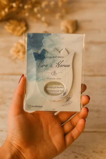 Kişiye Özel Lale Açacak Magnet | Söz, Nişan, Nikah, Düğün Hatırası