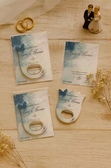 Kişiye Özel Lale Açacak Magnet | Söz, Nişan, Nikah, Düğün Hatırası