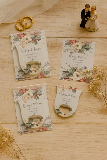 Kişiye Özel Lale Açacak Magnet | Söz, Nişan, Nikah, Düğün Hatırası