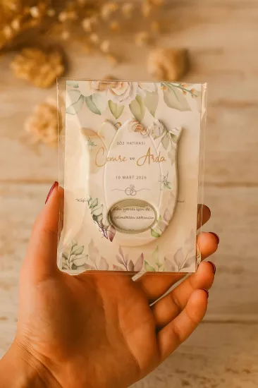 Kişiye Özel Lale Açacak Magnet | Söz, Nişan, Nikah, Düğün Hatırası